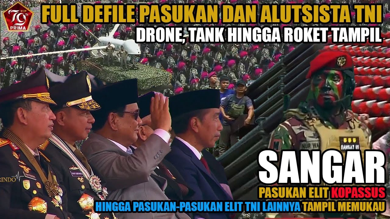 Layangan Roket Buset,,, PASUKAN ELIT, TANK, ROKET, HINGGA JET TEMPUR TNI TAMPIL ...