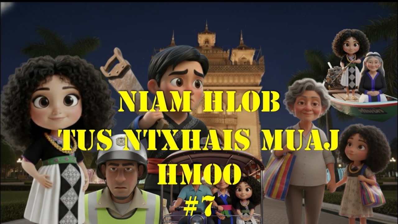 Niam hlob tus ntxhais muaj hmoo cartoon 3D part7| hmoob bab nauj