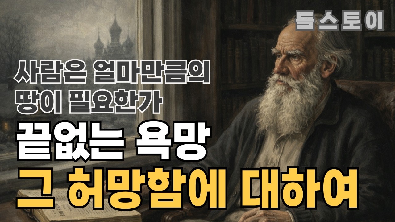 톨스토이 : 사람에게는 얼마만큼의 땅이 필요한가  | 노자·명언·지혜 이야기