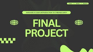CS50's Introduction to Cybersecurity - Final Project (PASSED)