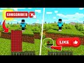 Minecraft, But Like &amp; Subscribe Are HEARTS !!! | #shorts#GXKARMY