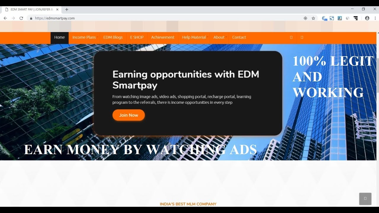 EDM SMARTPAY  - EARN MONEY FOR WATCHING ADVERTISEMENTS - IN ENGLISH