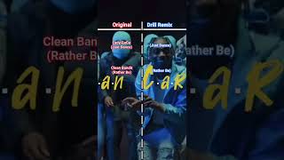 Original songs vs drill remix