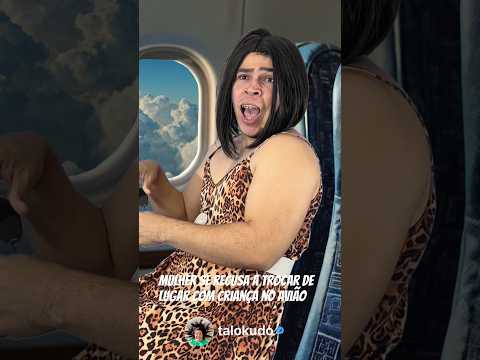 Mulher se recusa a trocar de lugar com criança no avião