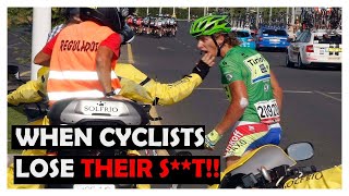 When Pro Cyclists LOSE CONTROL .. | ft. Peter Sagan, Mark Cavendish and Remco Evenepoel