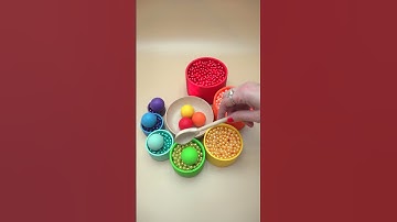 ✨🌈Wooden Ball Sorting Magic: Colorful Fun! #dominomarble #colorsorting