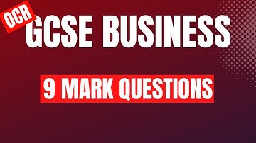 OCR GCSE Business 9 marker - WITH AN EXAMPLE