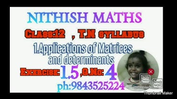 Class:12, Exercise 1.5, Q.No:4, word problems-Gaussian elimination method,