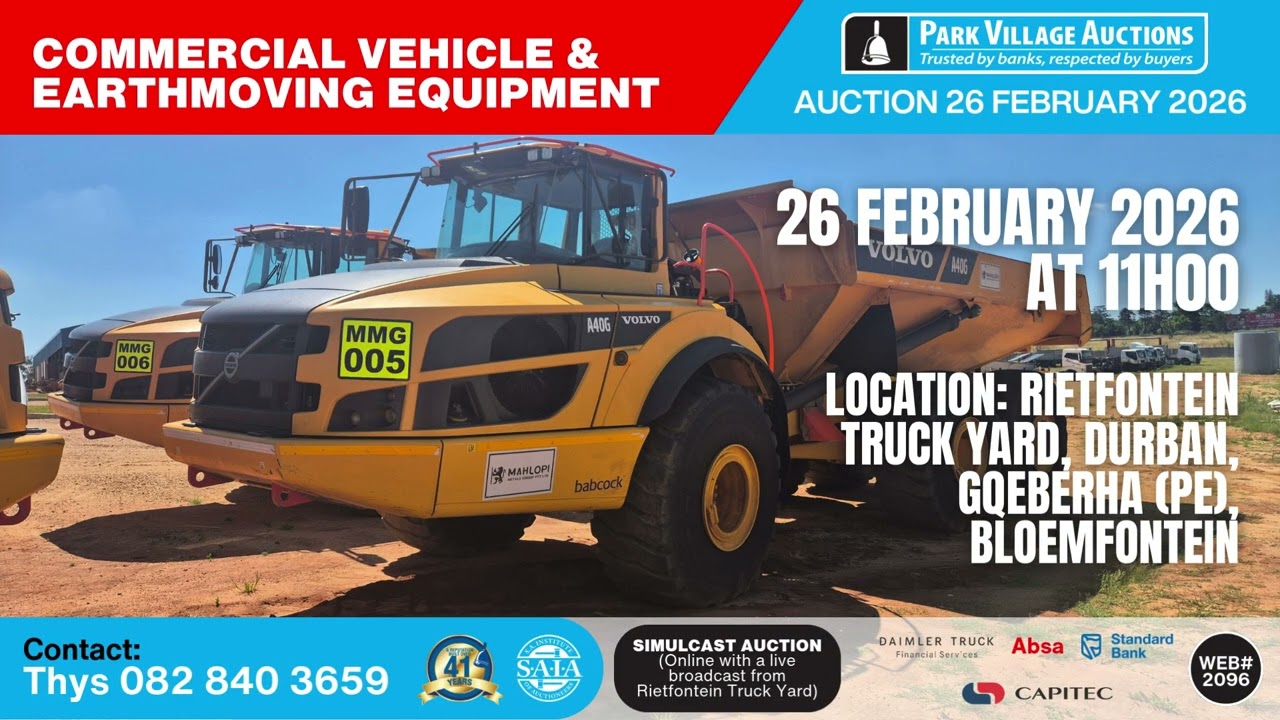 Trucks Trailers and Earthmoving Equipment Auction