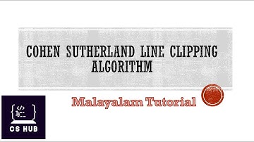 Cohen Sutherland Line Clipping Algorithm [ MALAYALAM] | Computer Graphics