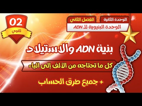 ثانية ثانوي بنية ADN والاستيلاد من الألف إلى الياء كل ما تحتاجه 