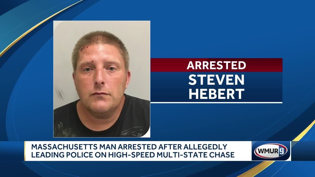 Man arrested after leading police on multi-state pursuit and crashing ...