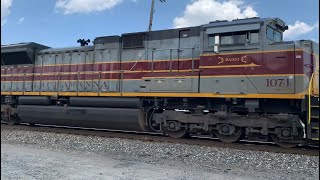 07/06/25 NS Intermodal Train led by NS 1074 (Lackawanna) at Valley Crossing in Columbus, OH