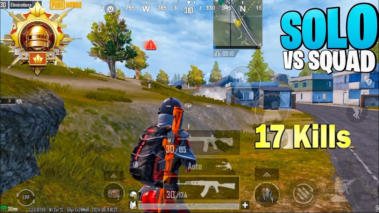 Pubg Mobile 17 Kills Solo vs Squad Gameplay - YouTube