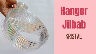 Hanger Jilbab Kristal Gantungan Kerudung Segi Empat Dan Pashmina Bening Transparan