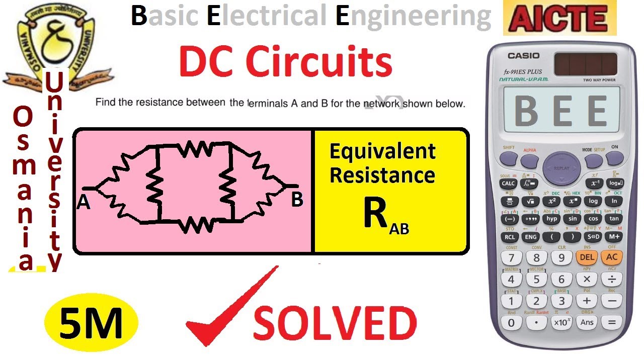 B.E 1st Yr OU BEE| Equivalent Resistance + Shortcut| Previous Questions ...