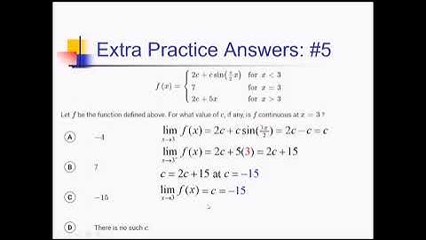 Continuity: Problem Set #8