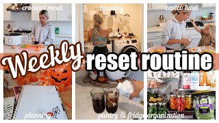 *NEW* WEEKLY RESET ROUTINE PANTRY RESTOCK FRIDGE CLEANING CROCKPOT MEAL AND PLANNING TIFFANI BEASTON