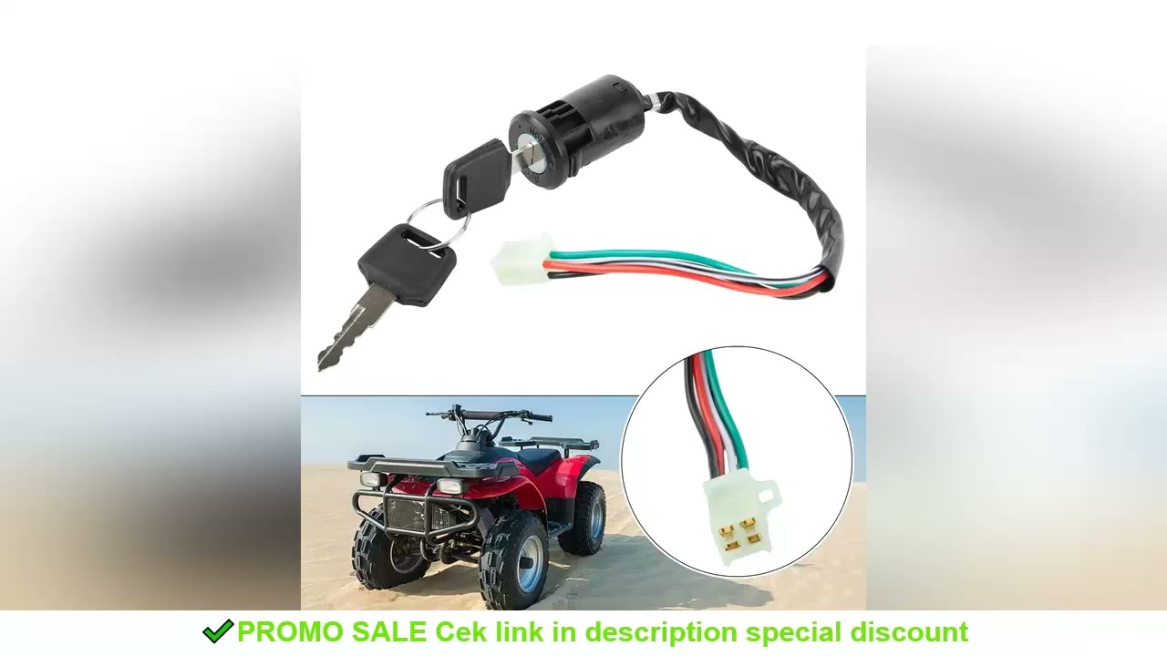 Motorcycle Ignition Switch + Keys Scooter Accessories fit For Quad Dirt Bike For ATV On/Off Plastic