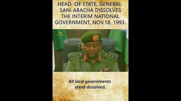 General Sani Abacha's Inaugural Speech, 1993