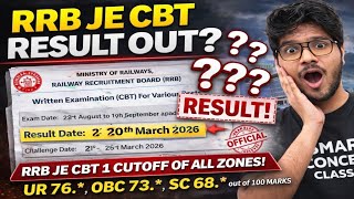 RRB JE CBT 1 Expected Cutoff 2026 | All Zones Cutoff, Safe Score & Analysis