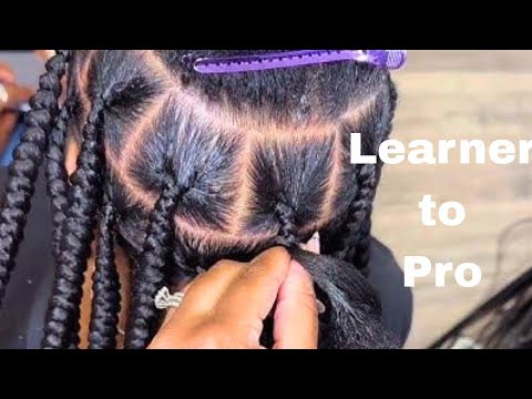 How to make KNOTLESS BRAIDS for visual  learners | BEGINNER FRIENDLY | VERY detailed