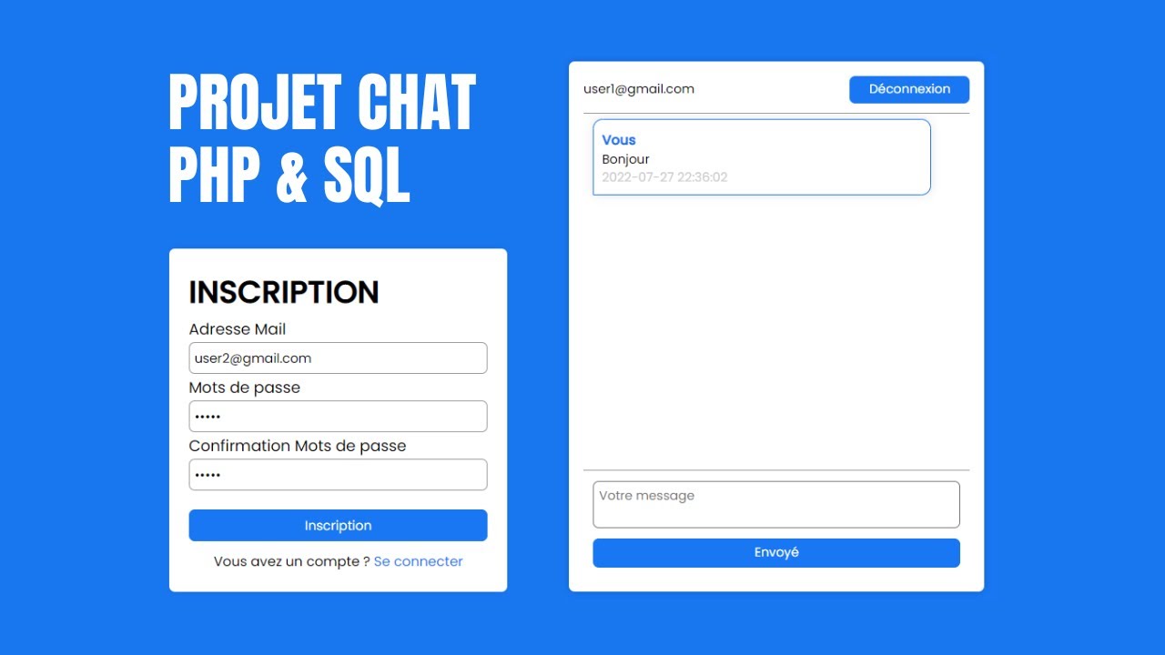 Comment créer un Chat en PHP / SQL - YouTube