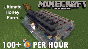 Minecraft Honey Farm Tutorial - Fully Automatic - 1.15/1.16