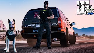 LSPDFR Live!🔴| Blaine County Sheriff's K-9 Patrol! | #policemod | #lspdfr | #criminaljusticelive