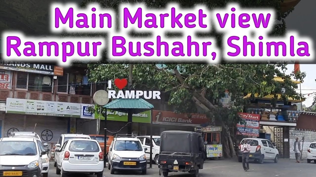 Rampur Bushahr Kinnauri Market Shimla Himachal Pradesh  Rampur bushahr main market  road trip