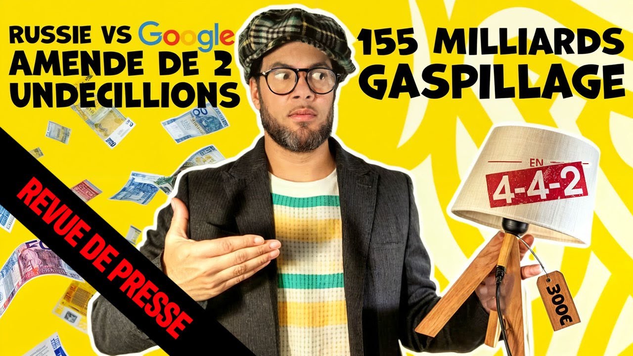 L'ÉTAT DILAPIDE 155 MILLIARDS ET POUTINE FRAPPE GOOGLE AVEC UNE AMENDE RECORD