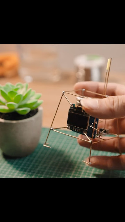 Mini Satellite Weather Station #copperwire #diy #electronicsdiy  #maker #minisatellite #satisfying