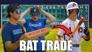 We TRADED BATS With Baseball Players For 48 HOURS!