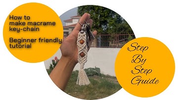DIY Macrame Keychain for Beginners | Easy Boho Keychain Tutorial in 15 Minutes!