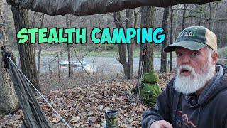 Stealth Camping Busy Road  / Hammock Camping Overnight