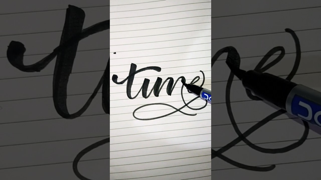 How To Write Time In Calligraphy handwriting cursive trending How To Write Time In Calligraphy handwriting cursive trending