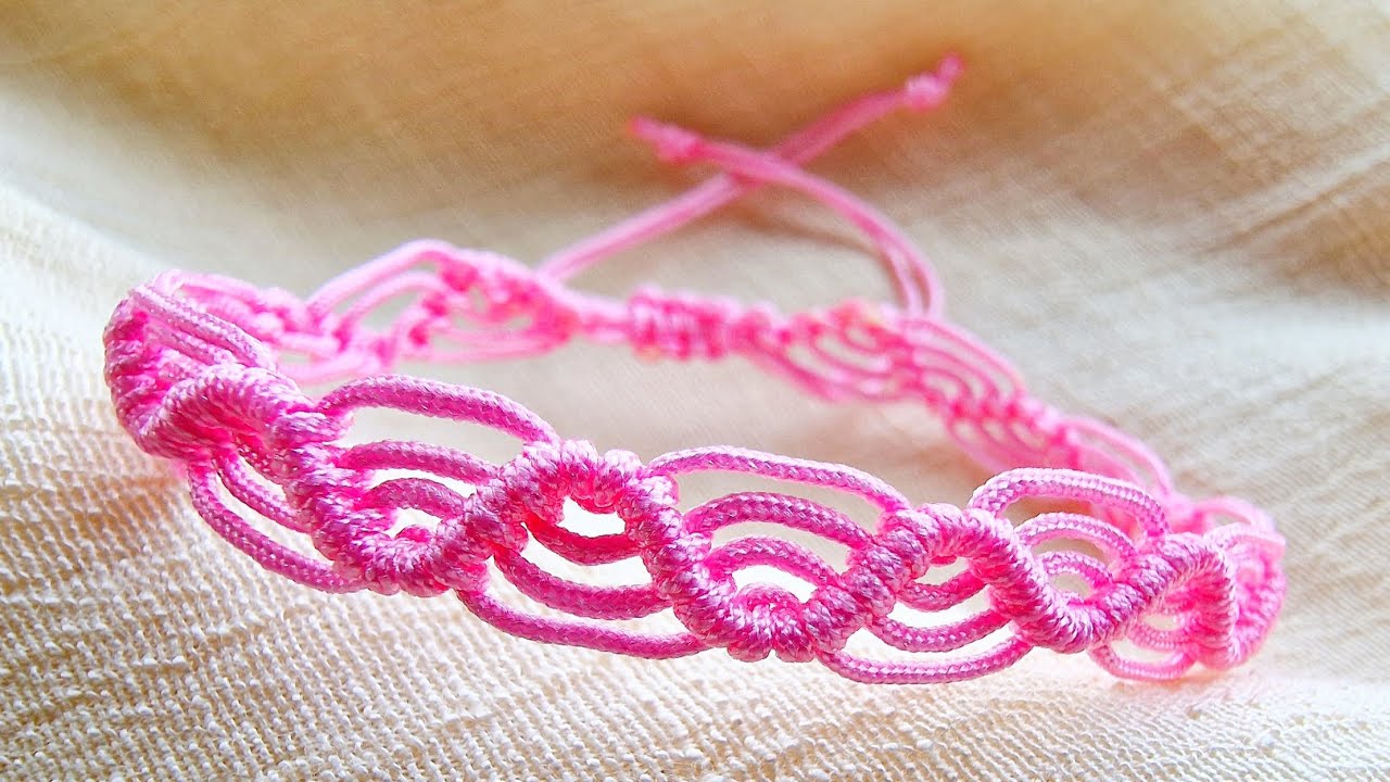 DIY macrame Bracelet tutorial for beginners easy and quick step by step ...