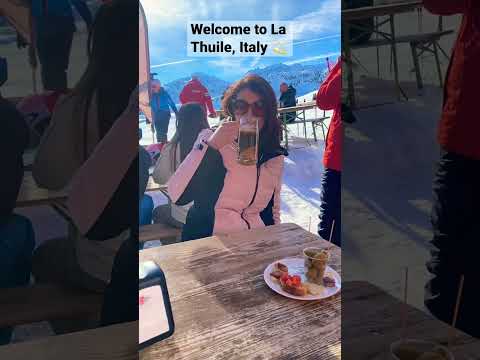 Welcome to La Thuile, Italy 💫🥰🇮🇹 #shorts #italy #travelitaly #skiing #italianlife