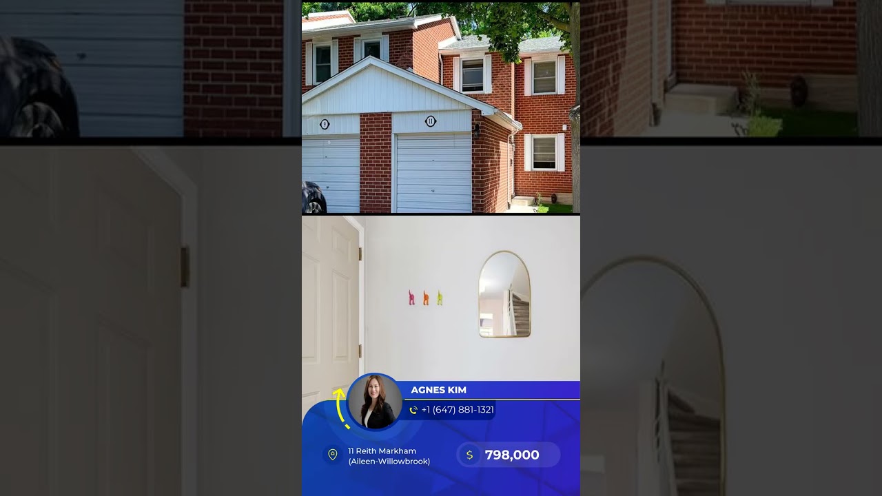 Check out my listing
Address: 11 Reith Markham (Aileen-Willowbrook), Ontario L3T5C6