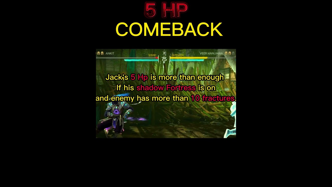 🔥 5 HP CLUTCH! Jack Bulwark vs ITU | Shadow Fight 4 