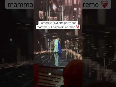 Video L’amore é Sayf che porta sua mamma sul palco di Sanremo ???? #sayf #sorpresa #sanremo #sanremo2026