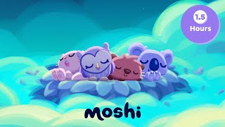 Close Your Eyes SleepyPaws & More - 1.5 Hour Bedtime Stories Compilation | Moshi Kids