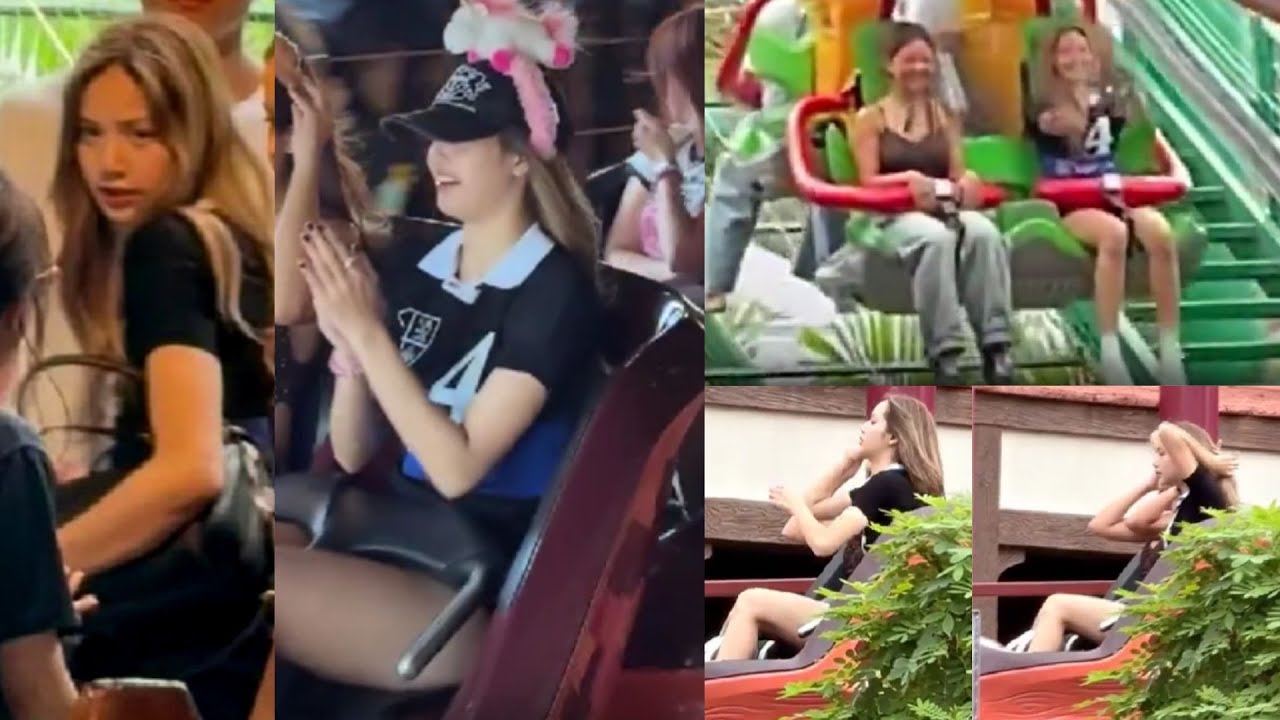 โมเมนต์น้องลิซ่าไปเที่ยว Universal Studios Singapore!  ตอนนั่งเครื่องเล่น เเฟนๆส่งกำลังใจเพี๊ยบ