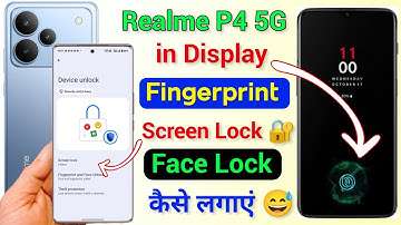 Realme P4 in Display Fingerprint Lock 🔐 Kaise Lagaye | Fingerprint Screen Lock Setting On Realme P4
