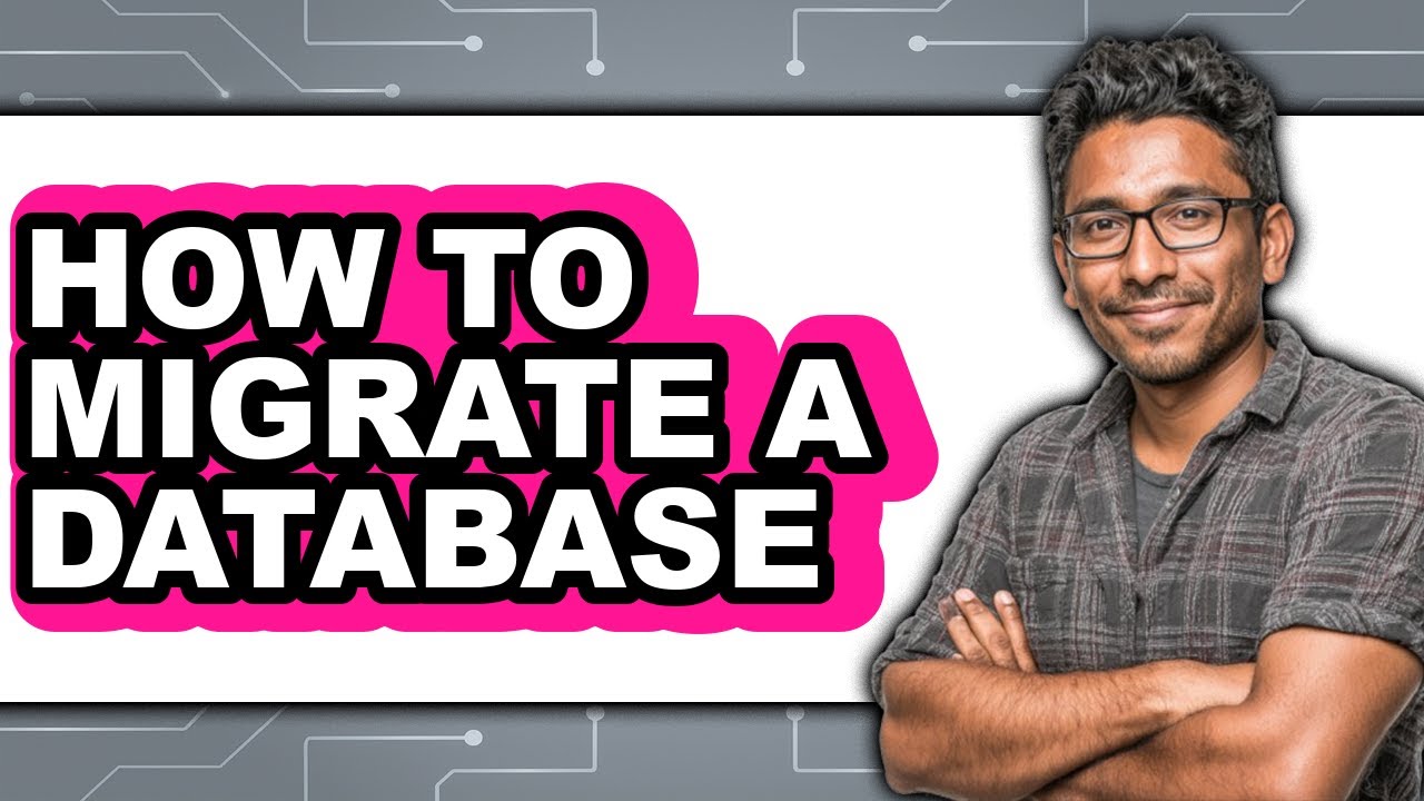 How to Migrate a Database (easy Method) - YouTube