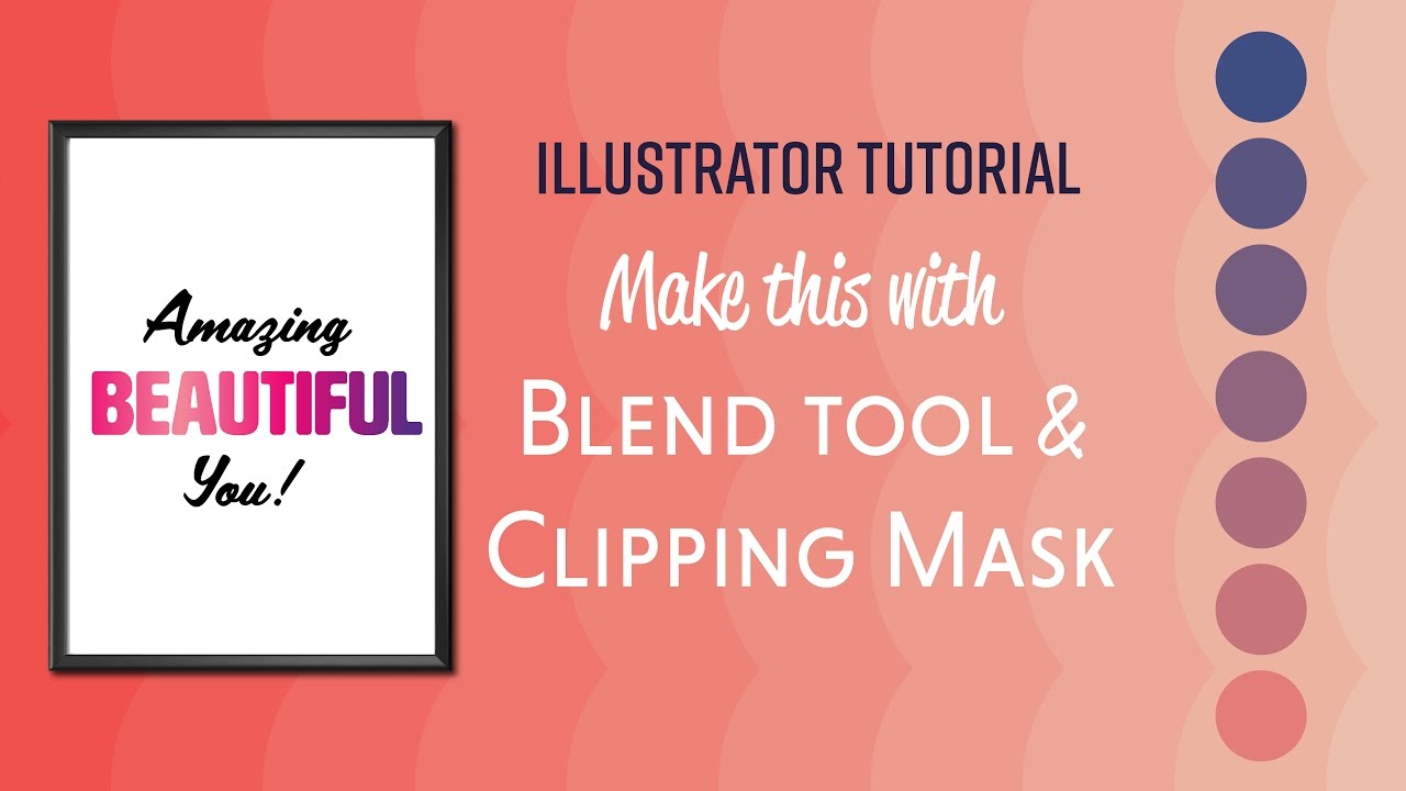 How to use the Illustrator Blend Tool - YouTube