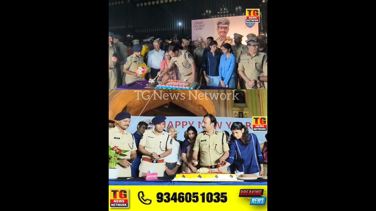 Hyderabad City Police Commissioner V.C. Sajjanar IPS ne Naye Saal 2026 ka Khair-Maqdam Chairminar..