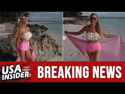 بريتاني ألدين تستمتع برحلة مع صديقاتها في صور بملابس السباحة على شاطئ البحر 