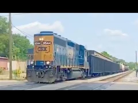 I got Csx 6544 leading! ( 10 cars!) ☀️ - YouTube
