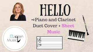 Hello - Adele (Piano + Clarinet Sheet Music)
